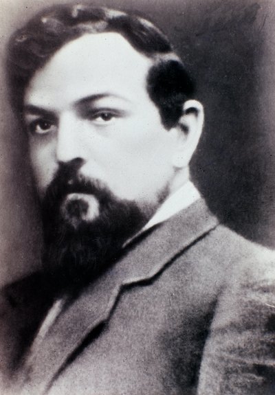 Ritratto di Claude Debussy (foto in bianco e nero) da Unknown photographer