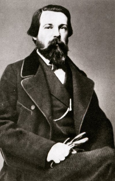 Ritratto di Engels da Unknown photographer