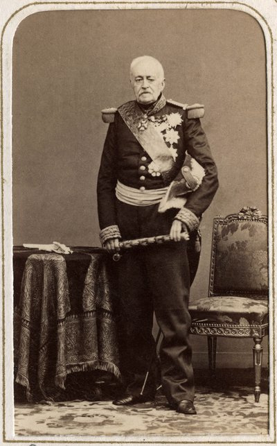 Ritratto di Esprit Victor Elisabeth Boniface de Castellane, maresciallo di Francia, militare francese nato a Parigi il 21 marzo 1788 e morto a Lione il 16 settembre 1862 da Unknown photographer