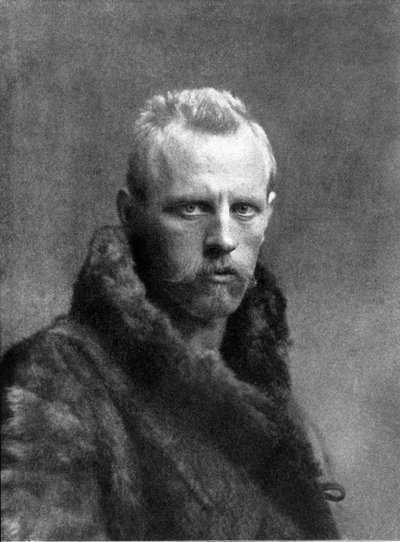 Ritratto di Fridtjof Nansen (1861-1930), esploratore norvegese da Unknown photographer