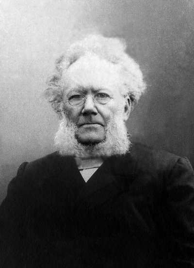 Ritratto di Henrik Johan Ibsen (1828-1906), drammaturgo norvegese. da Unknown photographer