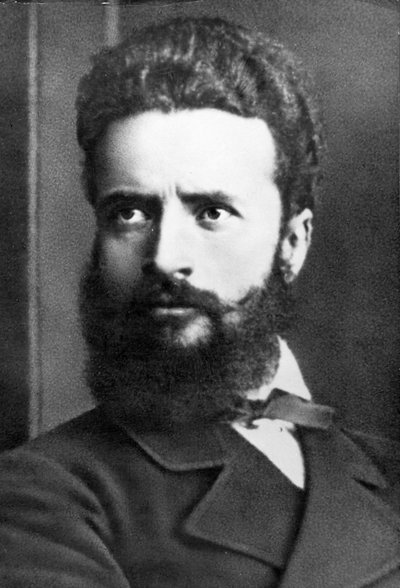 Ritratto di Hristo Botev, poeta e giornalista bulgaro noto anche come rivoluzionario ed eroe nazionale da Unknown photographer