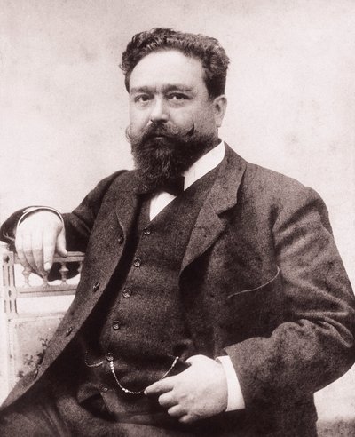 Ritratto di Isaac Albeniz (1860-1909), pianista e compositore spagnolo. Fotografia, 1886. Fondazione Albeniz, Madrid. da Unknown photographer