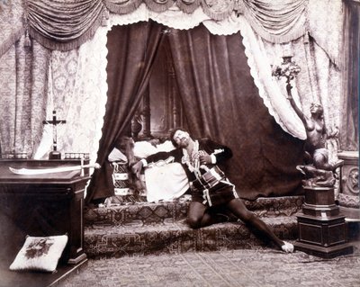 Ritratto del tenore italiano Francesco Tamagno nell
