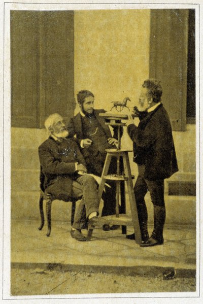 Ritratto di Jean Louis Meissonnier nel 1880, pittore e disegnatore francese (1815 - 1891) da Unknown photographer