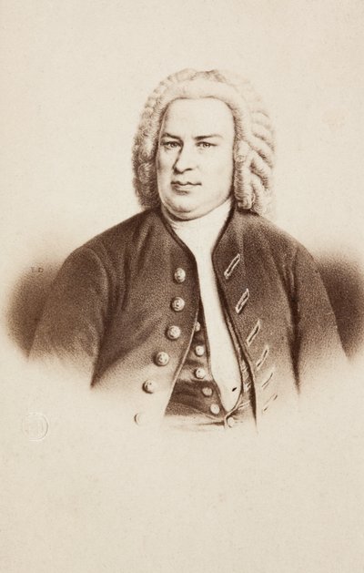 Ritratto di Johann Sebastian Bach, da un