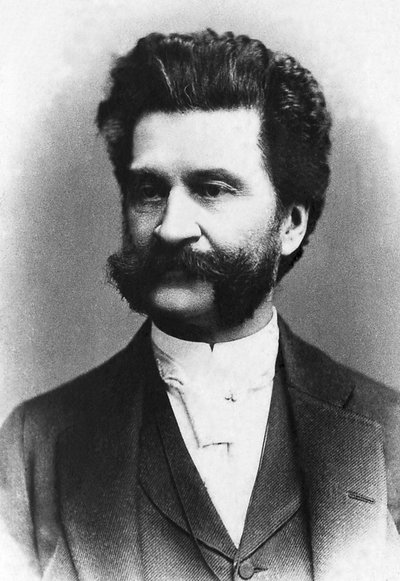 Ritratto di Johann Strauss (1825-1899), compositore austriaco da Unknown photographer