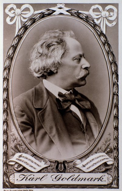 Ritratto di Karoly Goldmark (o Karl) (1830-1915) compositore ungherese da Unknown photographer