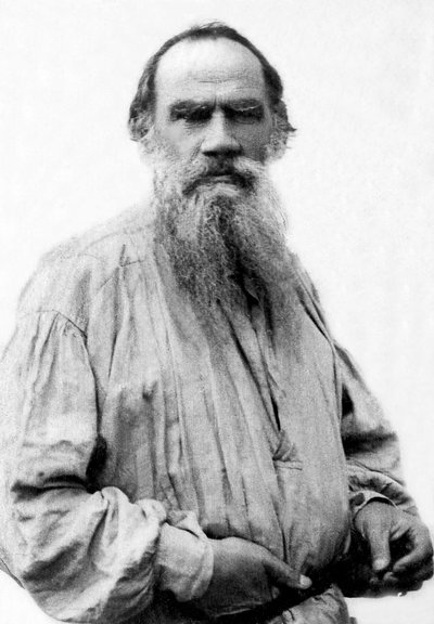 Ritratto di Lev Tolstoj (1828-1910), scrittore russo da Unknown photographer