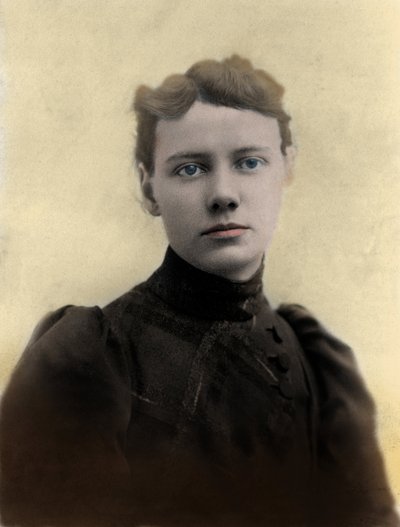 Ritratto di Nellie Bly (Elizabeth Jane Cochrane) 1864-1922 giornalista americana da Unknown photographer