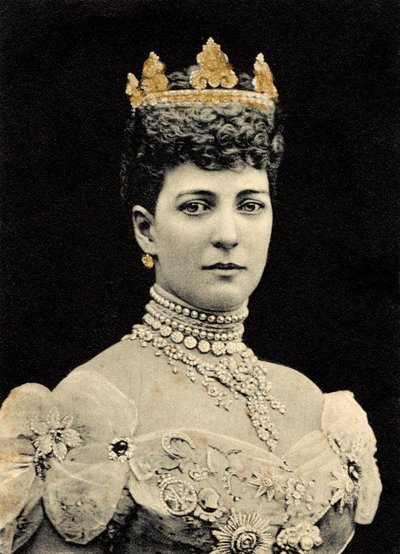 Ritratto della Regina Alessandra di Danimarca da Unknown photographer