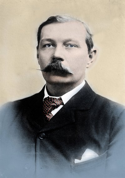 Ritratto di Sir Arthur Conan Doyle (1859-1930), scrittore inglese, creatore del personaggio di "Sherlock Holmes" da Unknown photographer