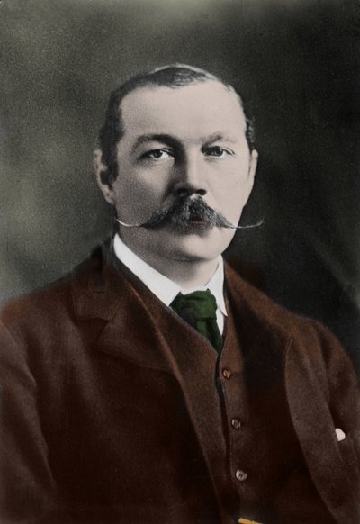 Ritratto di Sir Arthur Conan Doyle (1859-1930), scrittore inglese, creatore del personaggio di "Sherlock Holmes" da Unknown photographer