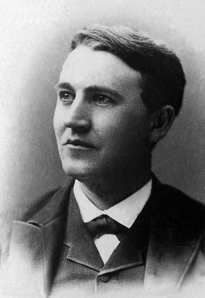 Ritratto di Thomas Alva Edison (1847-1931), imprenditore e inventore americano. da Unknown photographer