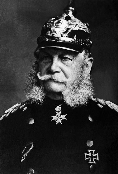 Ritratto di Guglielmo I (1797-1888), Re di Prussia dal 1861 al 1888, divenne Imperatore di Germania dal 1871 al 1888. da Unknown photographer