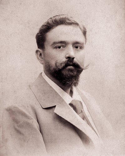 Ritratto del compositore e pianista Isaac Albeniz (1860-1909) all