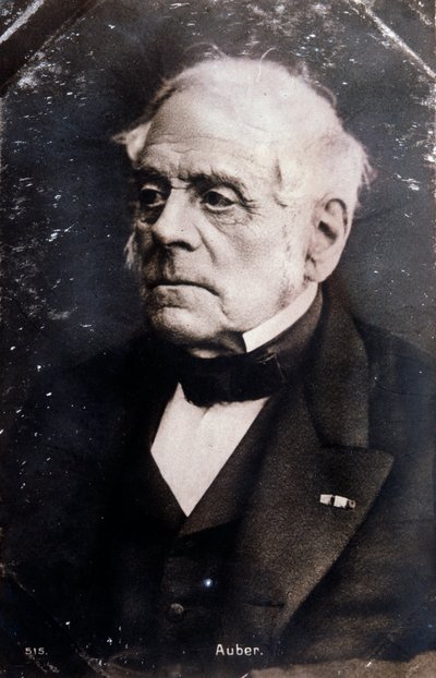 Ritratto del compositore inglese Daniel François Esprit Auber (1782-1871) da Unknown photographer