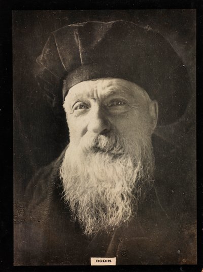 Ritratto dello scultore francese Auguste Rodin (1840-1917) da Unknown photographer