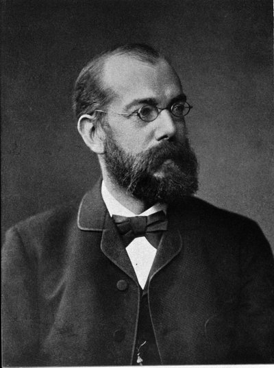 Ritratto del medico tedesco Robert Koch (1843-1910) da Unknown photographer
