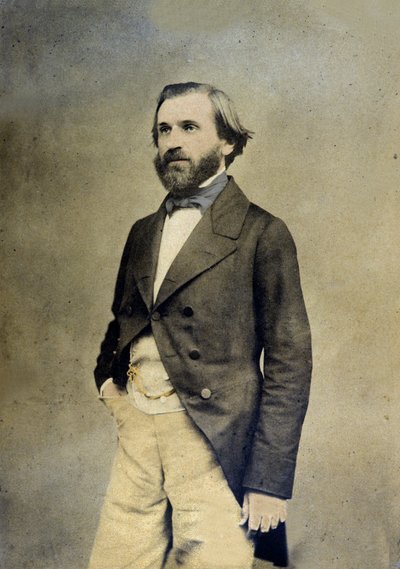 Ritratto del compositore italiano Giuseppe Verdi da Unknown photographer