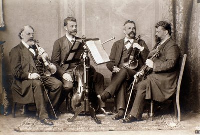 Ritratto dei membri del quartetto Joachim, c. 1900 da Unknown photographer