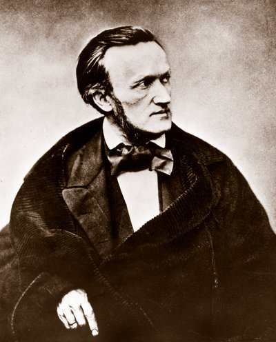 RICHARD WAGNER (1813-1883) compositore tedesco - Ritratto fotografico da Unknown photographer