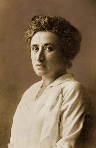 Rosa Luxemburg, 1911 circa (stampa seppia) da Unknown photographer