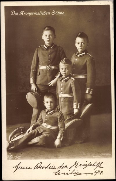 I figli della principessa ereditaria, Prussia, NPG 5032 da Unknown photographer
