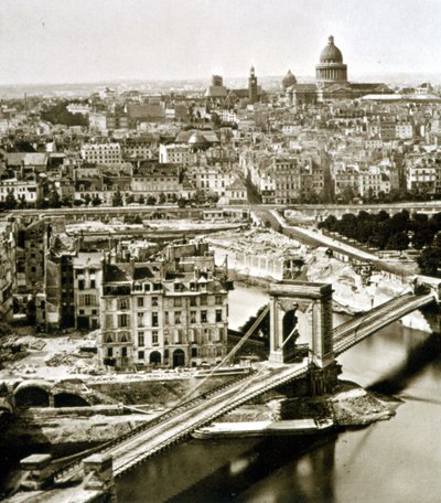 I grandi lavori di Parigi: la perforazione di Rue du Bellay da Unknown photographer