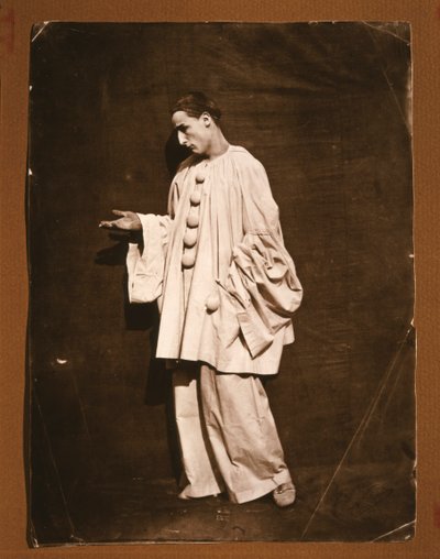 Il mimo Jean-Charles Deburau come Pierrot da Unknown photographer