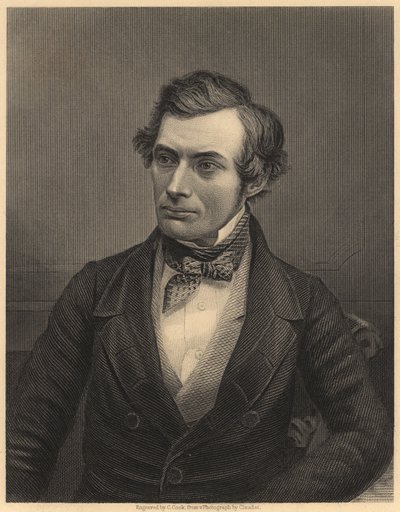 Thomas Graham (1805-1869) chimico scozzese che ha posto le basi della chimica fisica, c.1860 da Unknown photographer