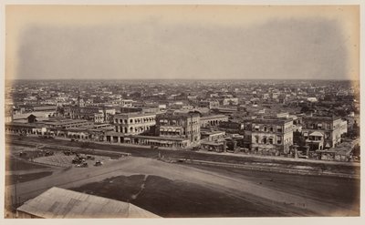 Vista dal Monumento Ochterlony, Calcutta da Unknown photographer