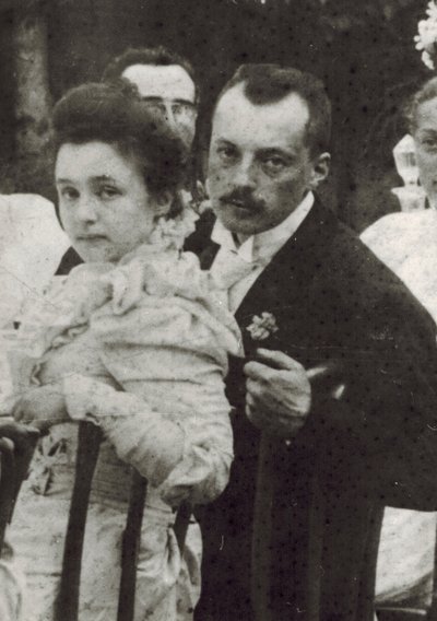 Vladimir Dmitrievich Nabokov (1870-1922) ed Elena Ivanovna Rukavishnikova (1876-1939) da Unknown photographer