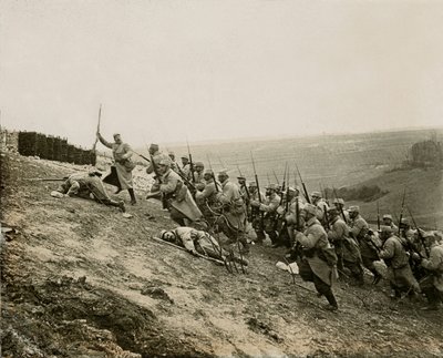 Guerra del 14-18 (1914-1918) - Propaganda - Lastra di vetro stereoscopica fotografica LSU (L.S.U. La Stereoscopie Universelle) edita nel 1914: rimozione del grande sperone di Notre-Dame de Lorette (comune di Ablain-Saint-Nazaire - Ablain Saint Nazaire, Pas da Unknown photographer