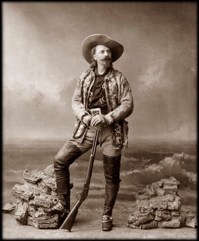 William Frederick Cody - Conosciuto come Buffalo Bill - Ritratto di Buffalo Bill, colonnello William Cody da Unknown photographer