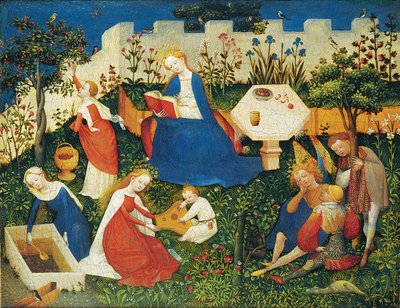 Il piccolo giardino del paradiso da Upper Rhenish Master
