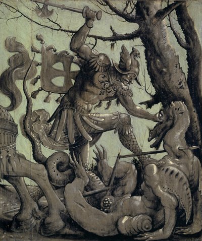 San Giorgio che combatte il drago, c.1520 da Urs Graf