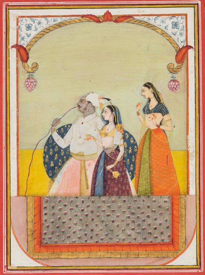 Maharaja Shri Anand Singh-ji e la sua consorte da Ustad Murad