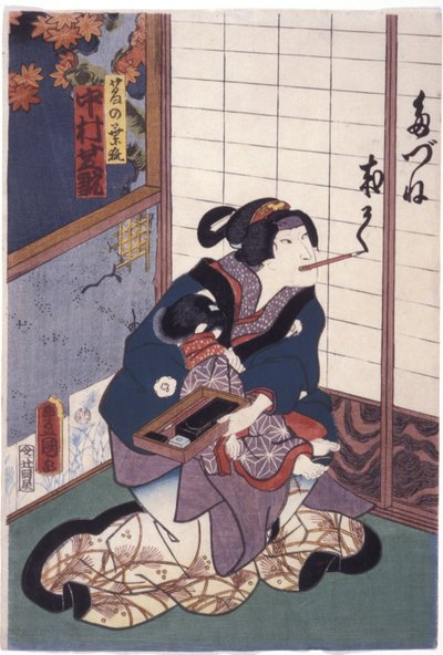 Nakamura Shikan nel ruolo della volpe Kuzunoha (Kuzunoha Kitsune) da Utagawa (1786 1865) Kunisada