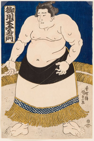 Ritratto del lottatore di sumo Goyogi Kumoemon da Utagawa Kunisada