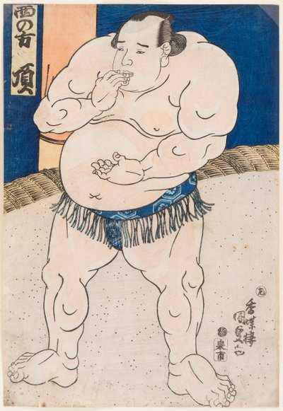 Ritratto del lottatore di sumo Itadaki da Utagawa Kunisada
