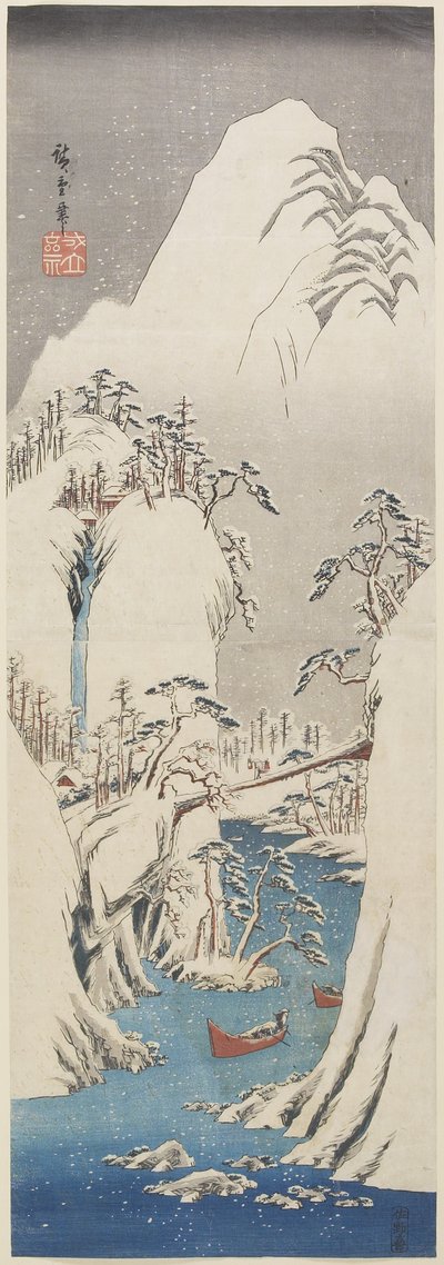 (Gola di Kiso nella Neve), c. 1840-1842 da Utagawa Hiroshige