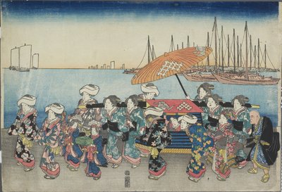 (Processione nuziale), metà del XIX secolo da Utagawa Hiroshige