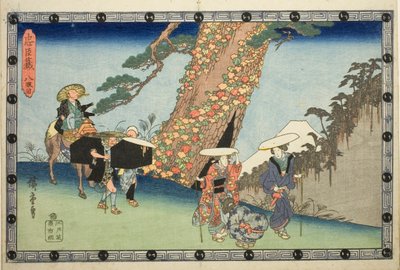 Atto 8 (Hachidanme), dalla serie "Magazzino dei Retainers Leali (Chushingura)" da Utagawa Hiroshige