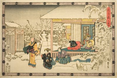 Atto 9, dalla serie "La Vendetta dei Fedeli Retainers" da Utagawa Hiroshige