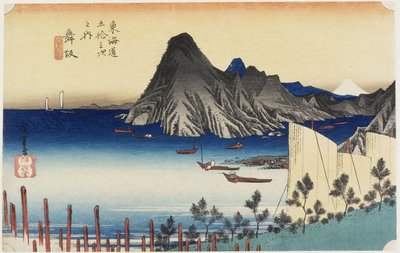 Vista reale di Imagiri, Maisaka, c. 1833 da Utagawa Hiroshige