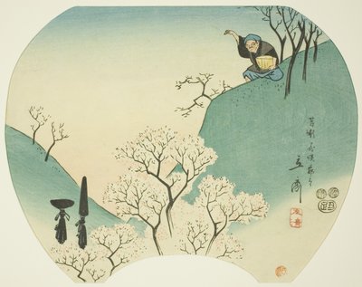 Antica storia del vecchio che fece fiorire gli alberi da Utagawa Hiroshige