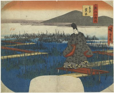 Ariwara no Narihira, inizio XIX secolo da Utagawa Hiroshige