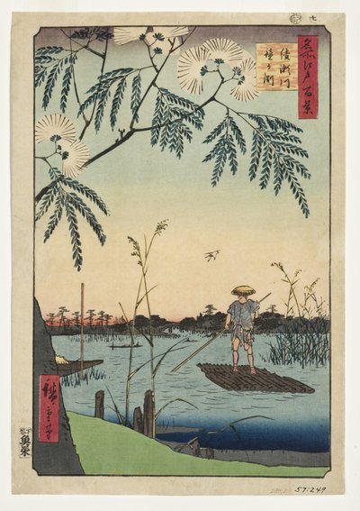 Fiume Ayase e Kanegafuchi, 1857 da Utagawa Hiroshige