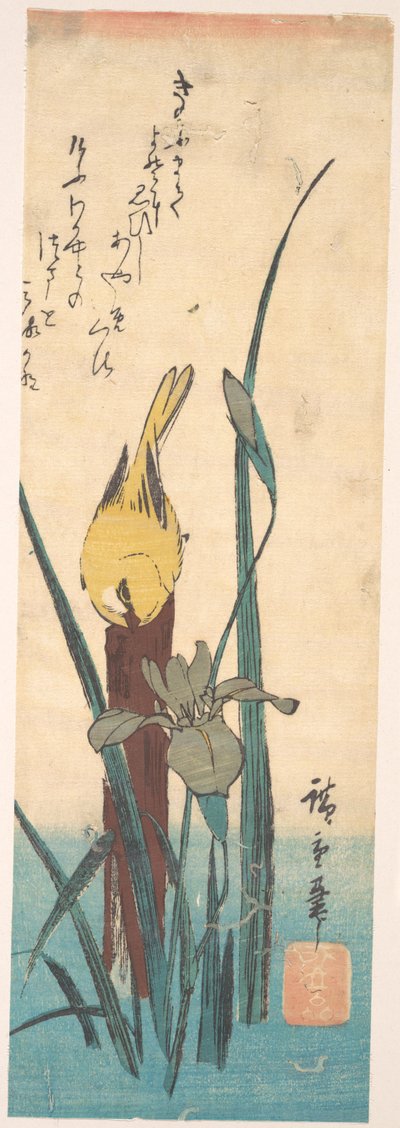 Vogel und Iris da Utagawa Hiroshige